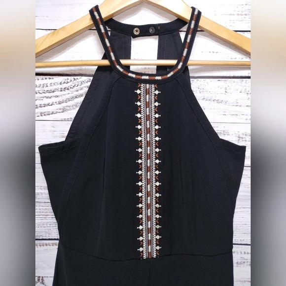 Yigal Azrouel Giorgio Dress in Black size 2 Runway Embroidered Halter Luxury - Picture 6 of 10